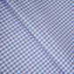Blue & Peach Check Print Poplin Fabric LSF-24302