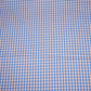 Blue & Peach Check Print Poplin Fabric LSF-24302