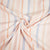 Peach & Blue Stripes Print Poplin Fabric LSF-24303