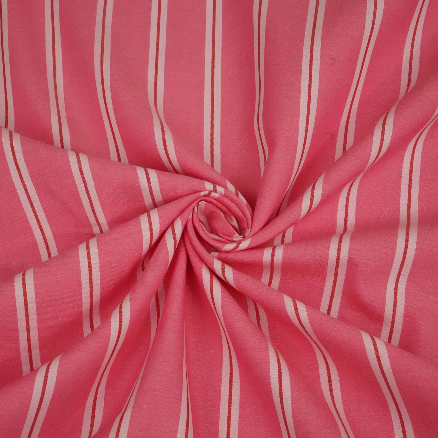 Pink Stripes Print Poplin Fabric LSF-24311