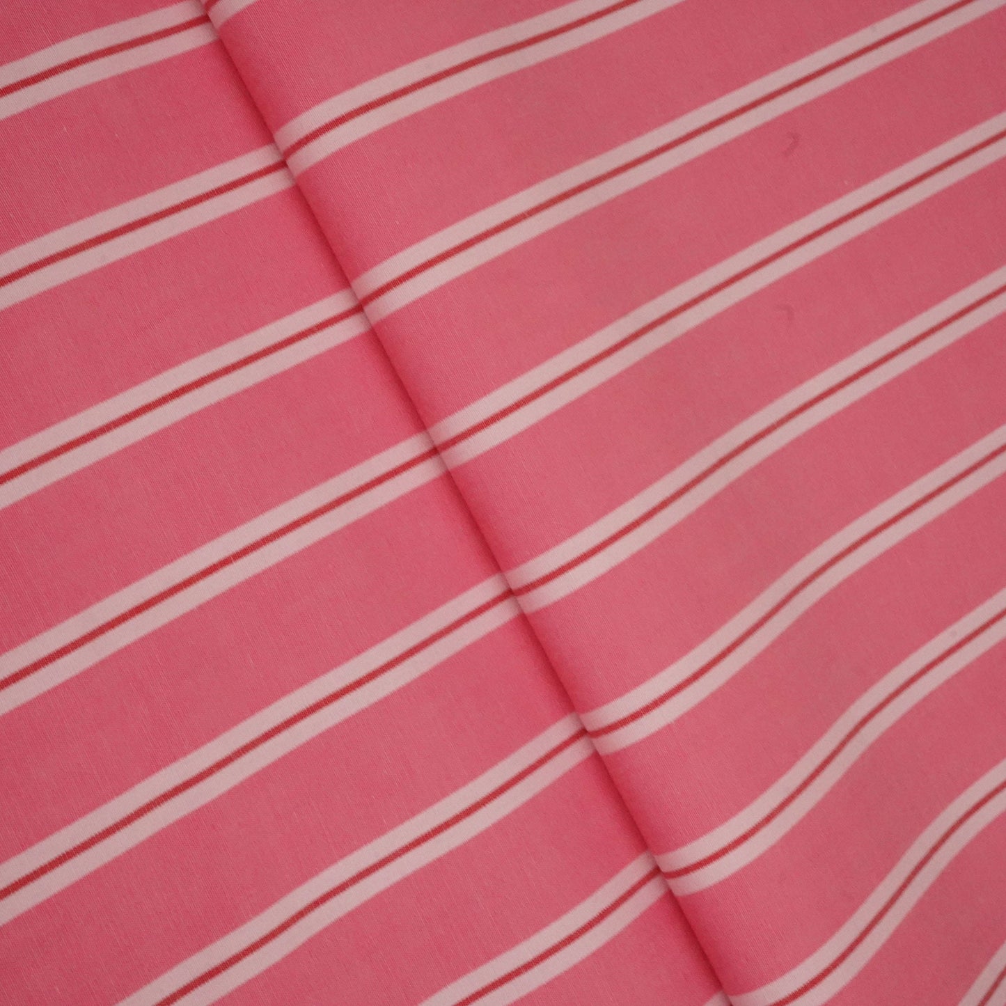 Pink Stripes Print Poplin Fabric LSF-24311