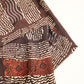 Black Abstract Ajrakh Print Modal Satin Fabric ASK-24312