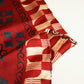 Red Abstract Ajrakh Print Modal Satin Fabric ASK-24319