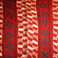 Red Abstract Ajrakh Print Modal Satin Fabric ASK-24319