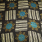 Black & Cream Abstract Ajrakh Print Modal Satin Fabric ASK-24328