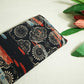 Black Abstract Ajrakh Print Modal Satin Fabric ASK-24343
