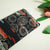 Black Abstract Ajrakh Print Modal Satin Fabric ASK-24343