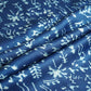 Blue Abstract Ajrakh Print Modal Satin Fabric ASK-24345