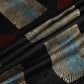 Black Abstract Ajrakh Print Modal Satin Fabric ASK-24346
