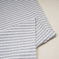 White & Grey Stripes Seer Sucker Cotton Fabric RS-24349