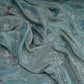 Blue Cutdana Sequins Embroidery Tissue Fabric WI-24375