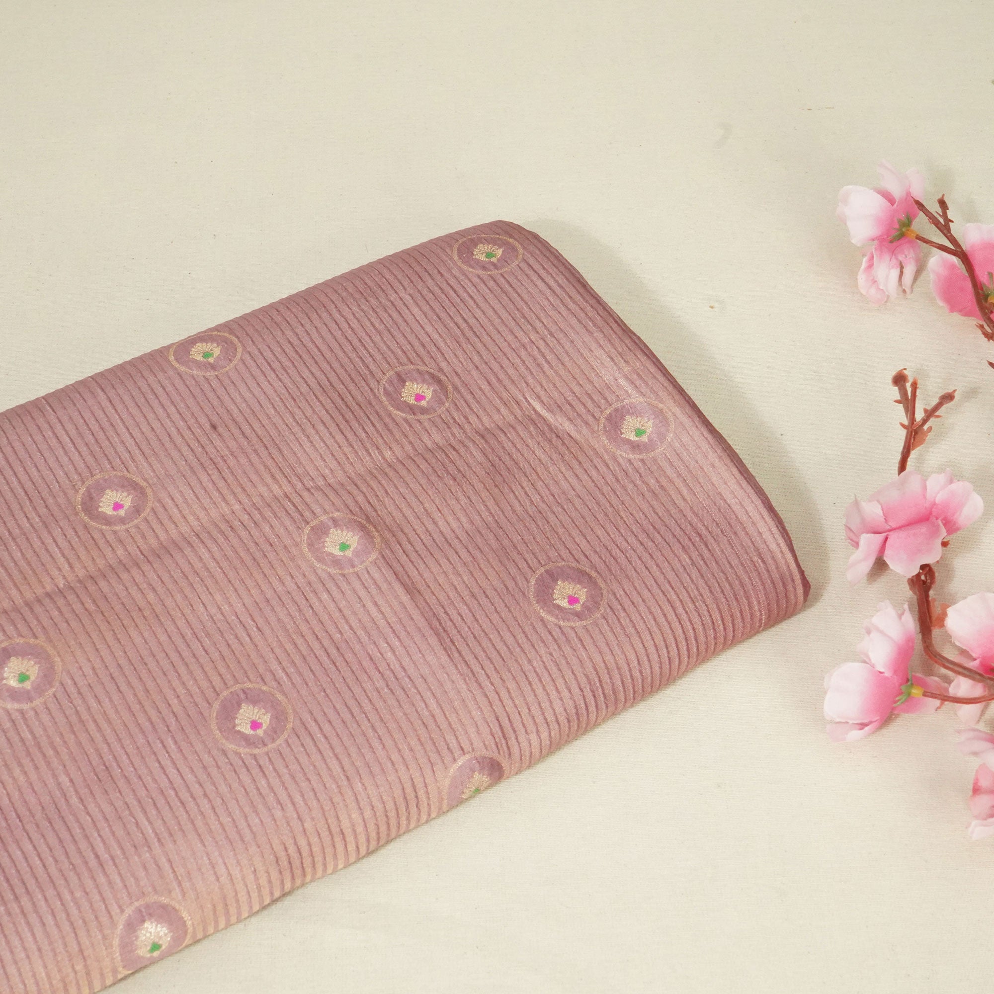 Lavender Mina Booti Dupian Silk Tissue YF-24378