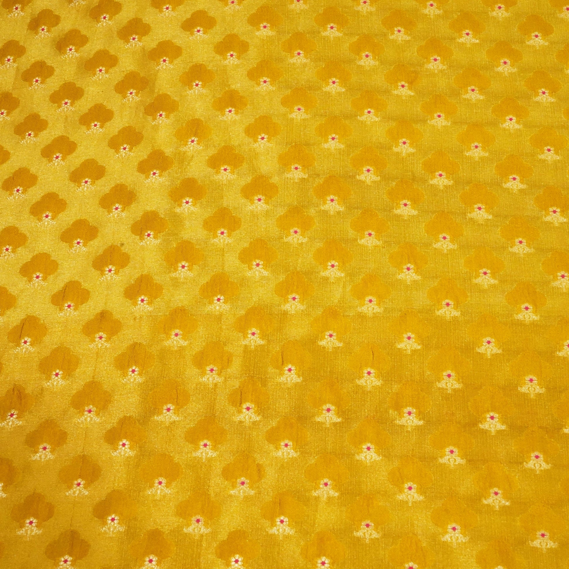 Mustard Mina Booti Dupian Silk Tissue YF-24382
