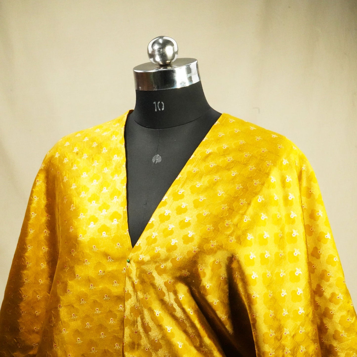 Mustard Mina Booti Dupian Silk Tissue YF-24382