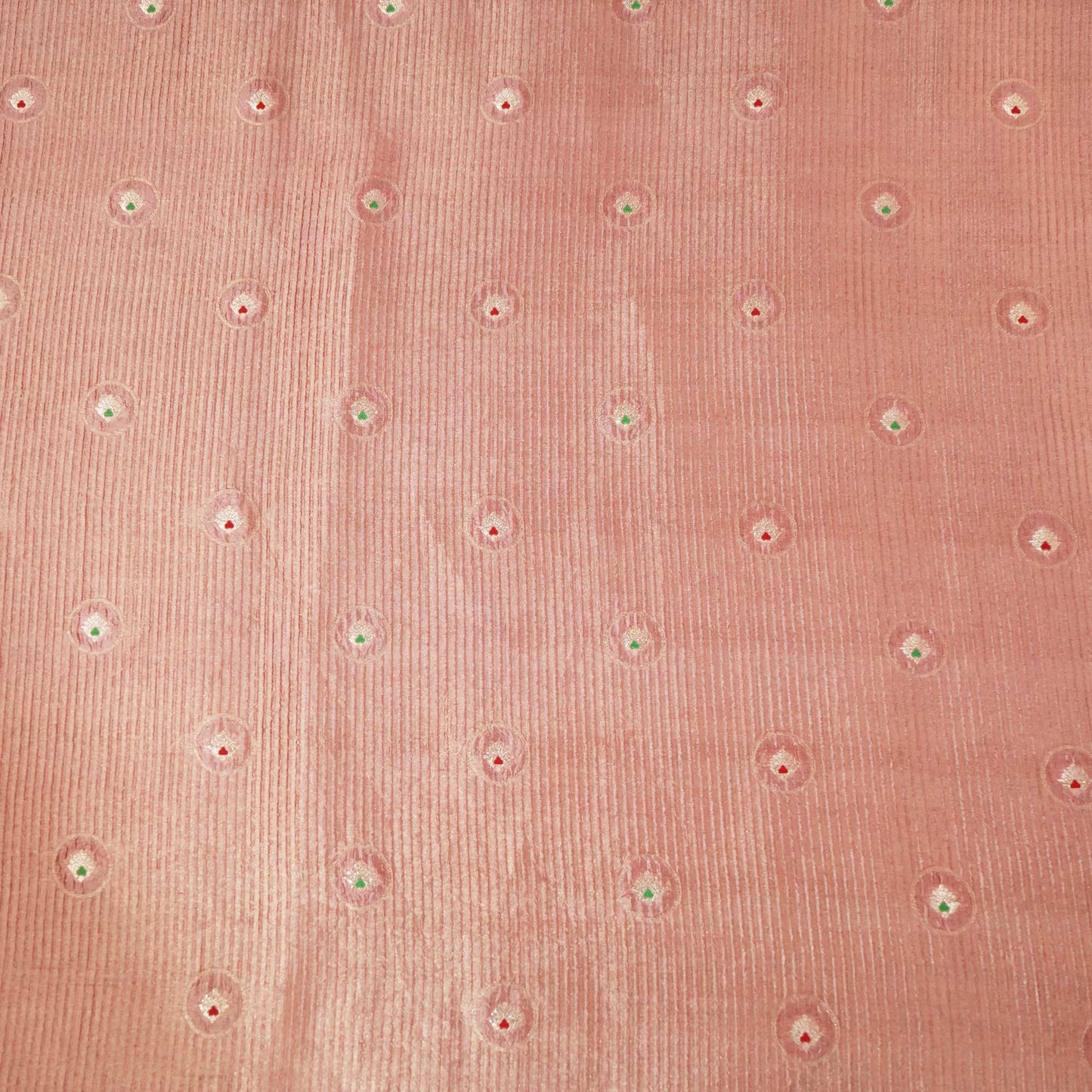 Peach Mina Booti Dupian Silk Tissue YF-24385