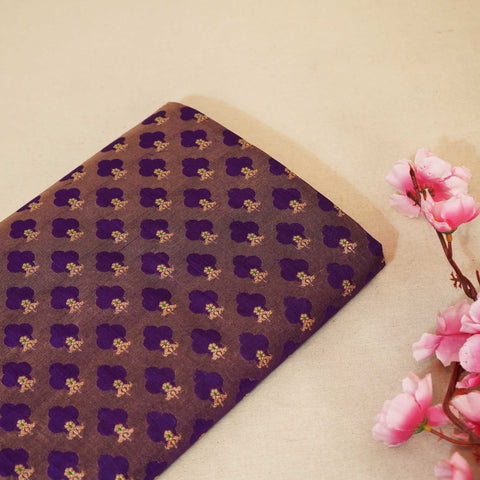 Purple Mina Booti Dupian Silk Tissue YF-24386