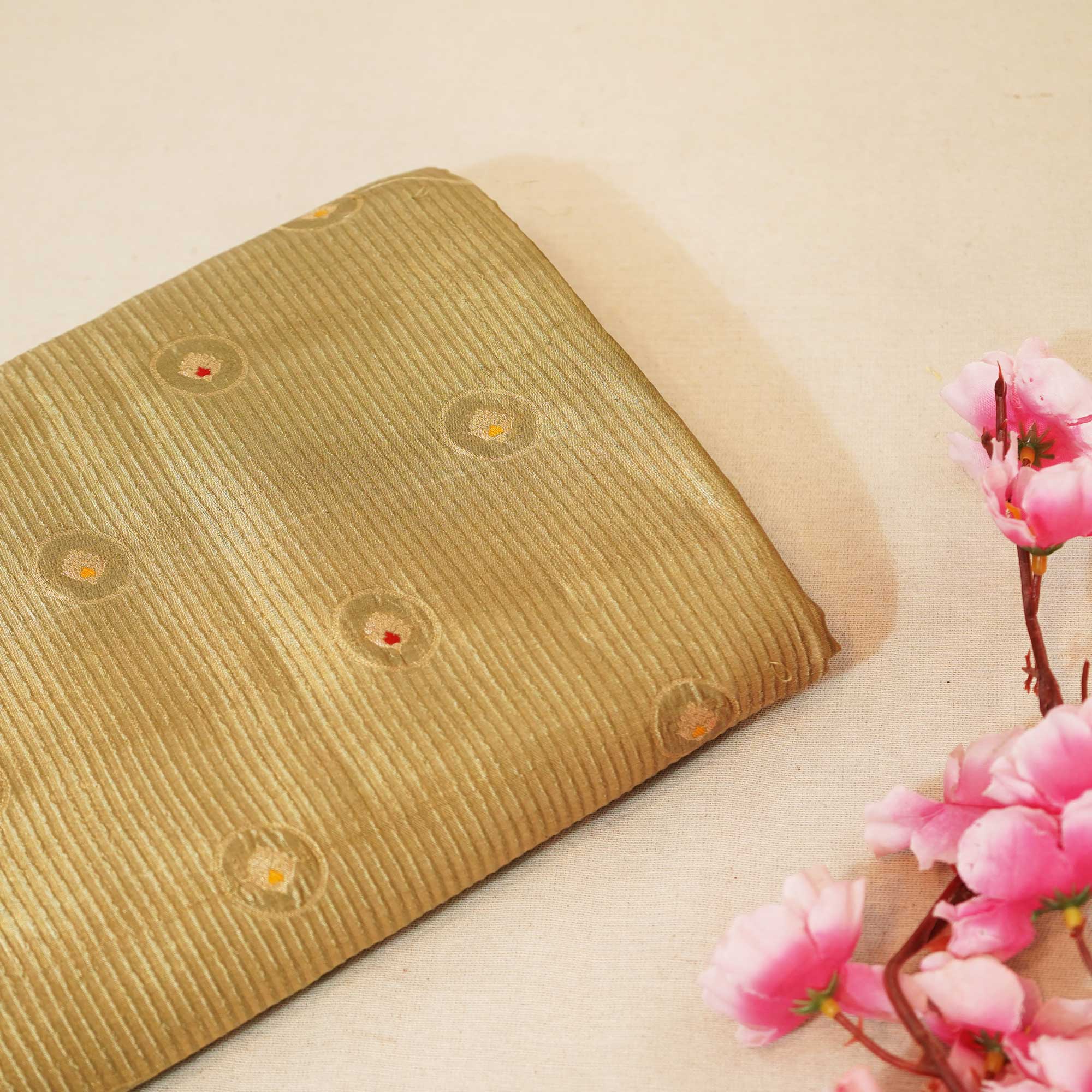 Golden Mina Booti Dupian Silk Tissue YF-24387