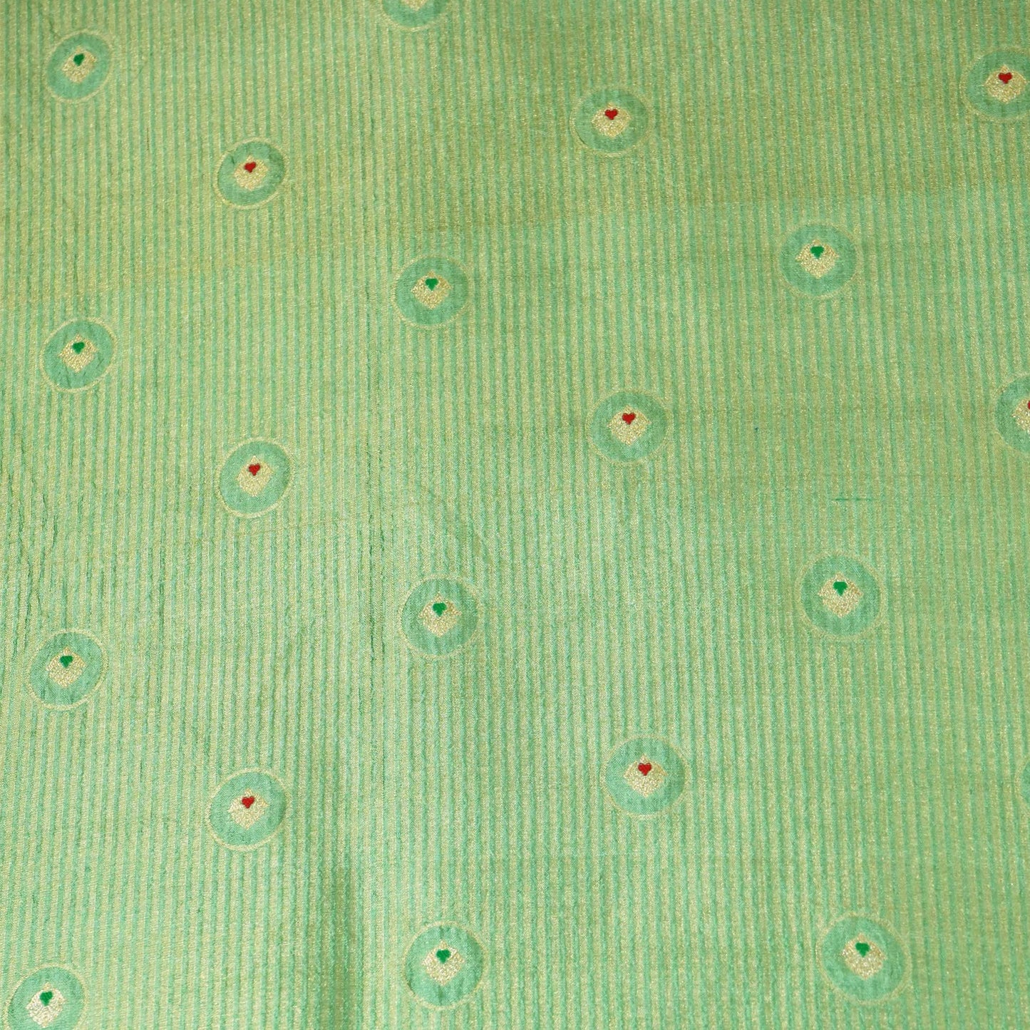 Green Mina Booti Dupian Silk Tissue YF-24390