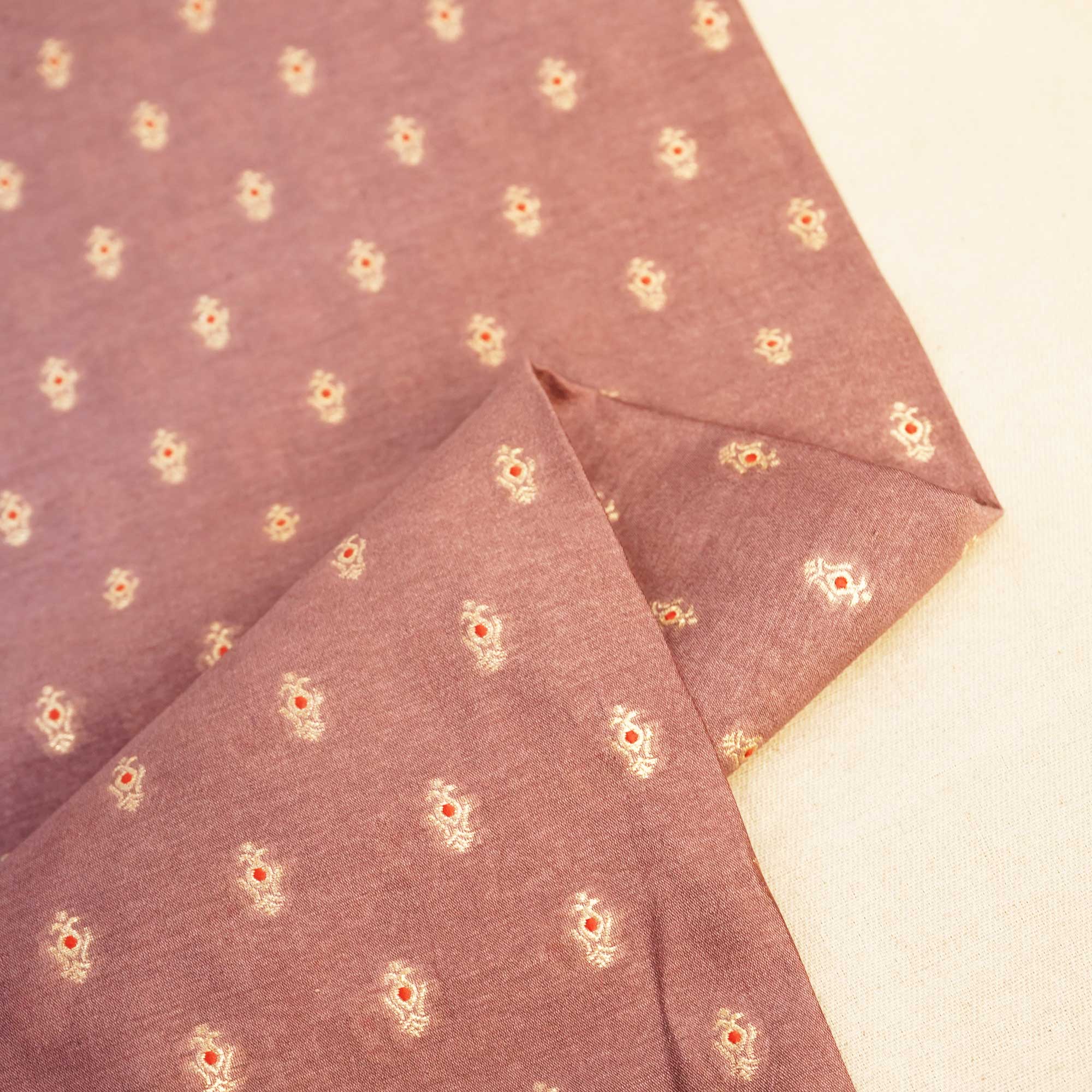 Lavender Mina Booti Katan Silk YF-24394