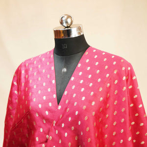 Pink Mina Booti Katan Silk YF-24395