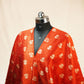 Orange Mina Booti Texture Dupion Silk YF-24399