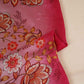 Maroon & Pink Shaded Floral Print Organza Fabric MT-28244