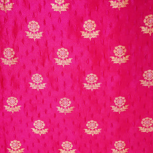 Magenta Mina Booti Texture Dupion Silk YF-24401
