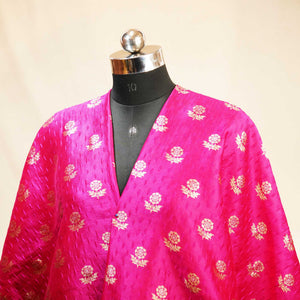 Magenta Mina Booti Texture Dupion Silk YF-24401