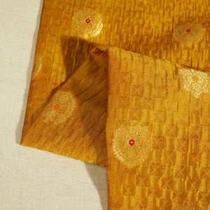 Brown Mina Booti Texture Dupion Silk YF-24404