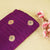 Dark Purple & Pink Mina Booti Texture Dupion Silk YF-24405