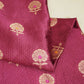 Pink & Brown Mina Booti Texture Dupion Silk YF-24408