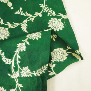 Dark Green Sona Rupa Jaal Dupian Silk Tissue YF-24410