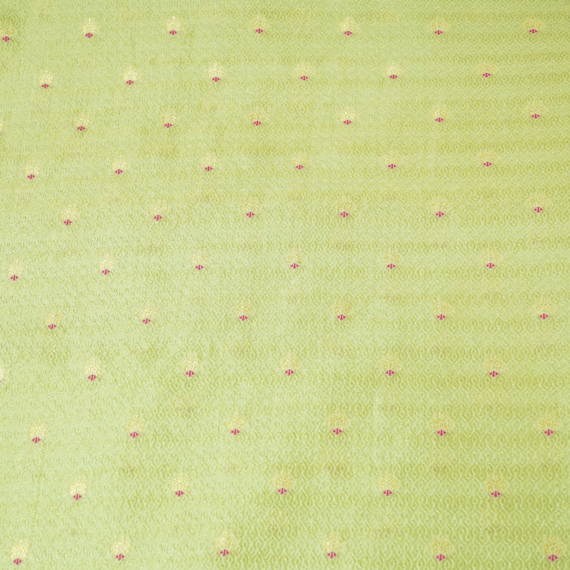 Green Mina Booti Texture Dupion Silk YF-24411