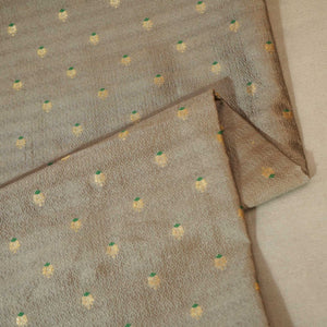 Grey Mina Booti Texture Dupion Silk YF-24412