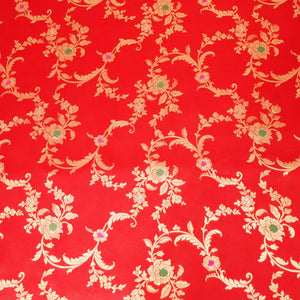 Red Mina Sona Rupa Dupian Silk YF-24414