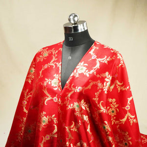 Red Mina Sona Rupa Dupian Silk YF-24414