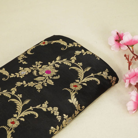 Black Mina Sona Rupa Dupian Silk YF-24416