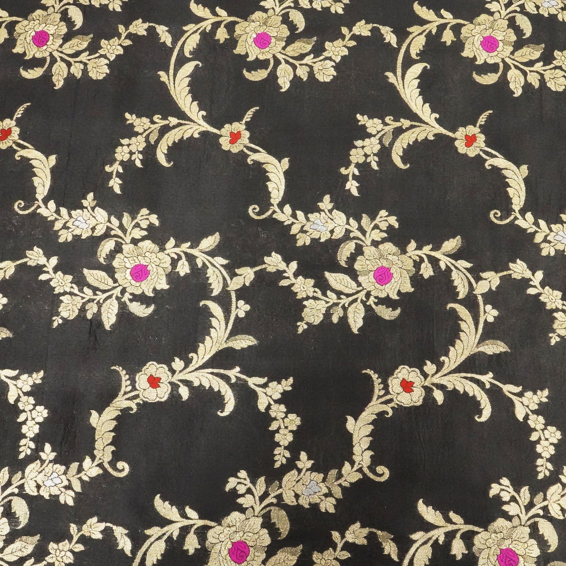 Black Mina Sona Rupa Dupian Silk YF-24416