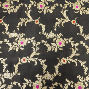Black Mina Sona Rupa Dupian Silk YF-24416