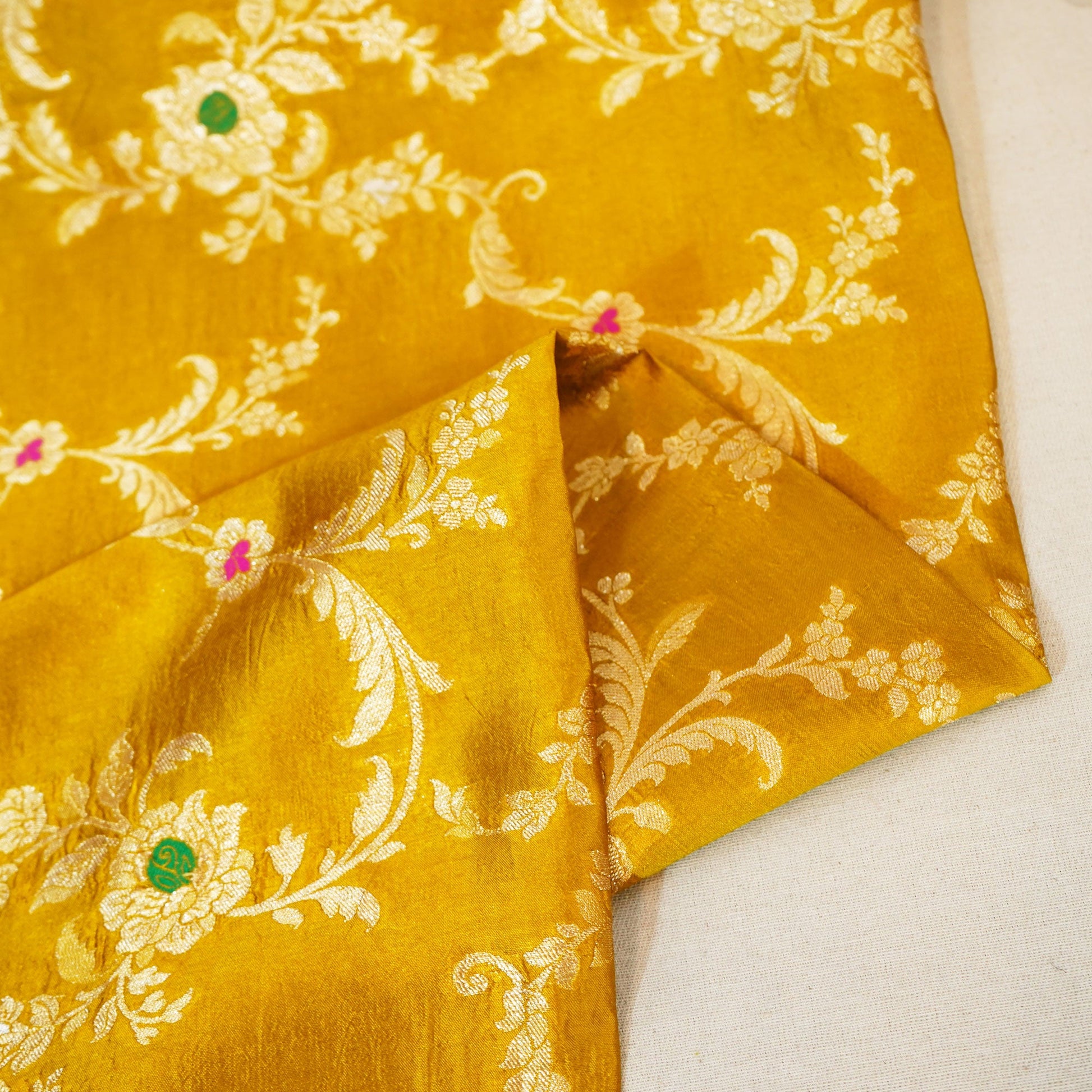 Mustard Mina Sona Rupa Dupian Silk YF-24417