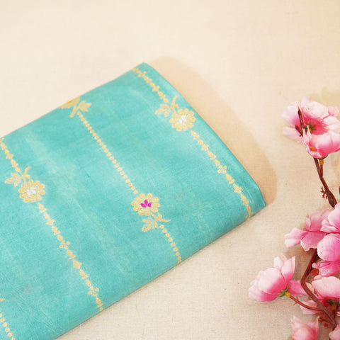 Sky Blue Mina Sona Rupa Dupian Silk YF-24421