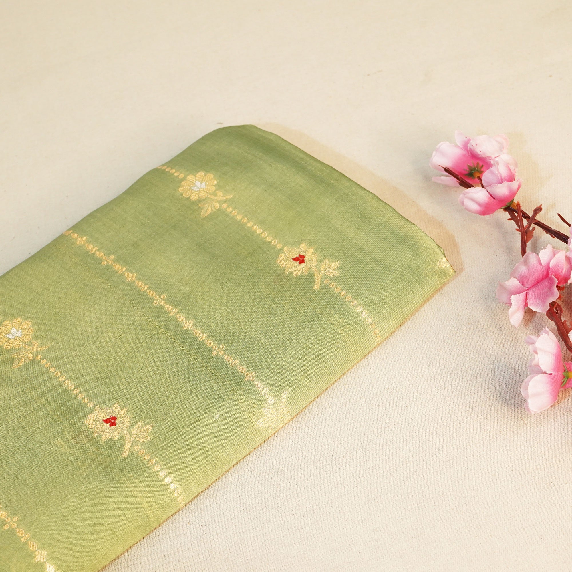 Green Mina Sona Rupa Dupian Silk YF-24422