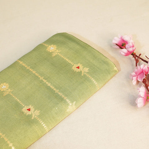 Green Mina Sona Rupa Dupian Silk YF-24422