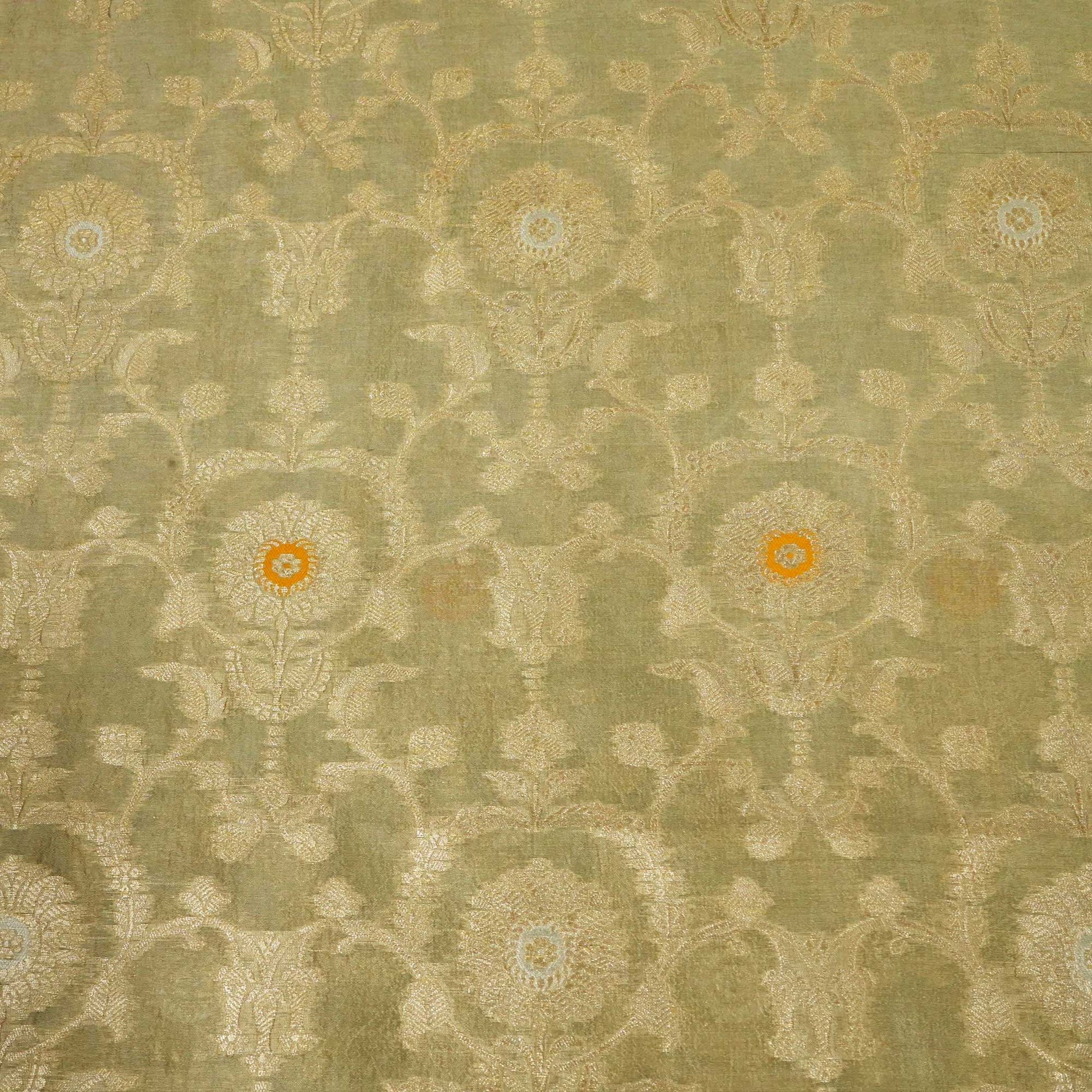 Grey & Golden Mina Sona Rupa Dupian Silk YF-24425