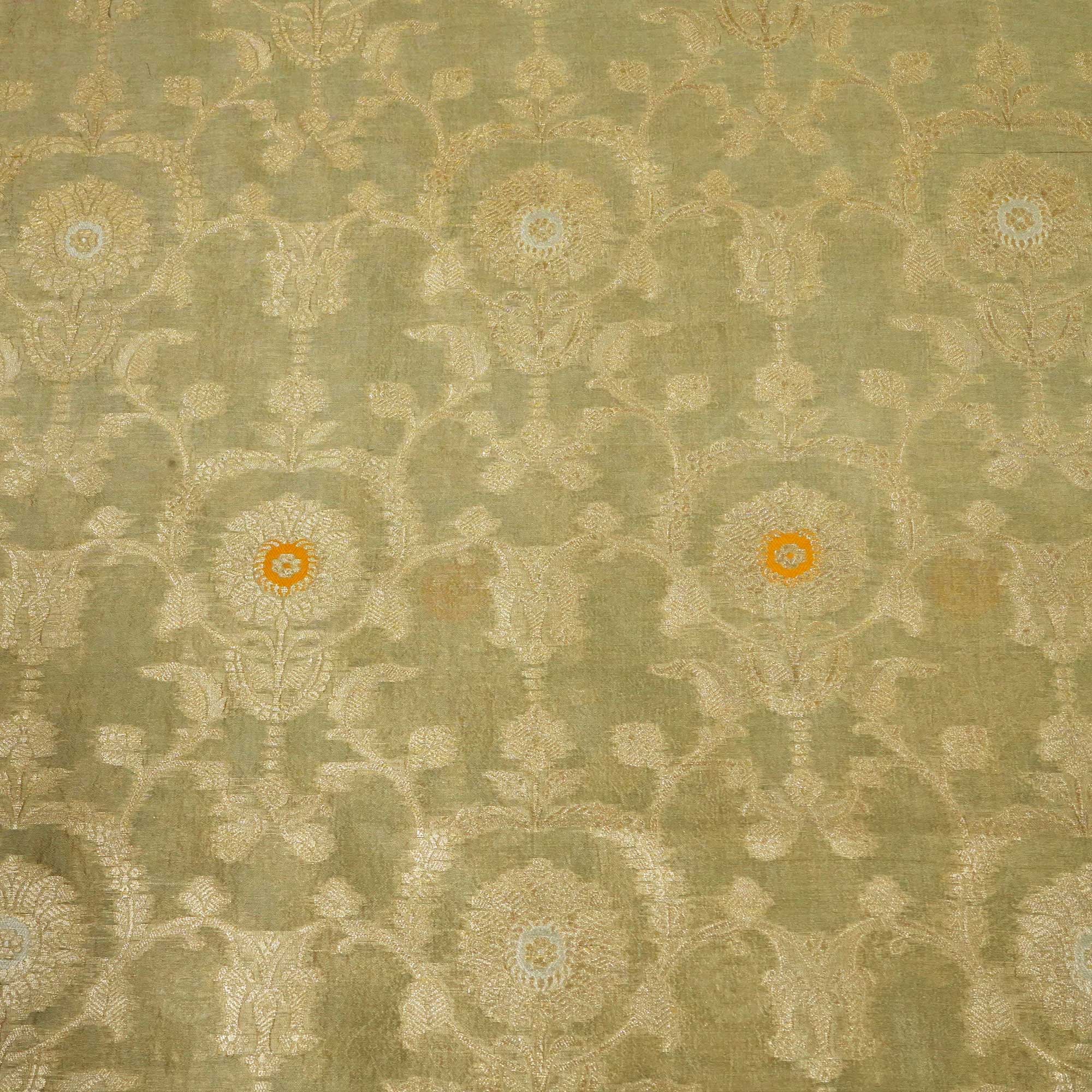 Grey & Golden Mina Sona Rupa Dupian Silk YF-24425