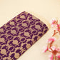 Dark Purple Jaal Chinnia Katan Silk YF-24426