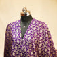Dark Purple Jaal Chinnia Katan Silk YF-24426