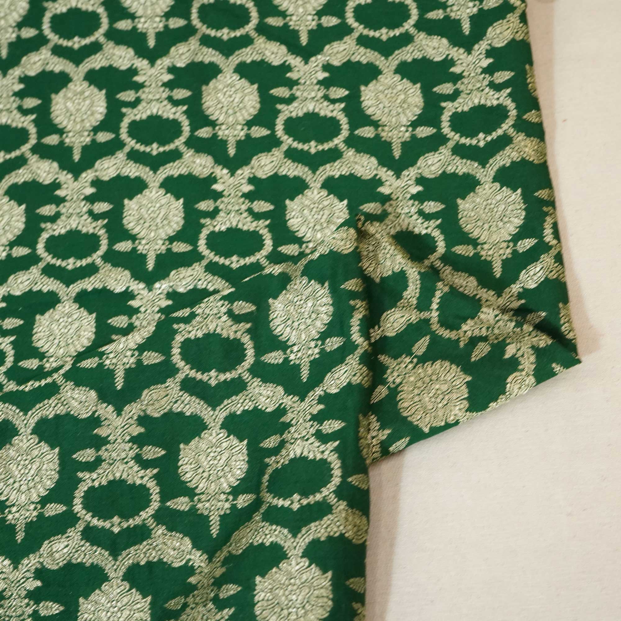 Green Jaal Chinnia Katan Silk YF-24428