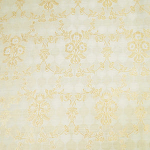 Off White & Golden Rupa Jaal Rangkat Munga Silk Tissue YF-24432