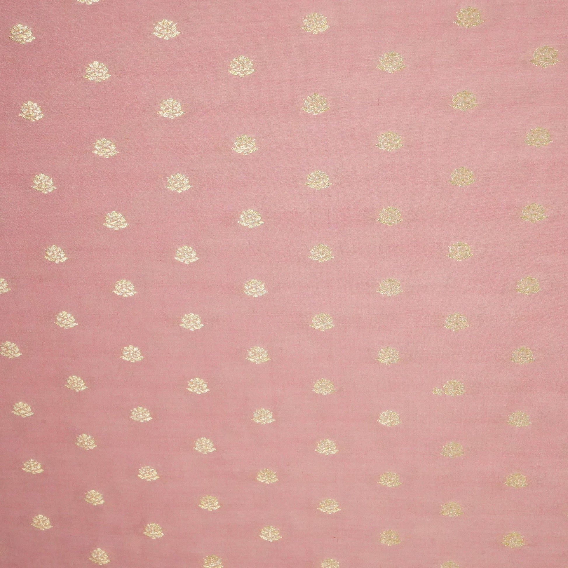 Pink Zari Booti Katan Silk YF-24439